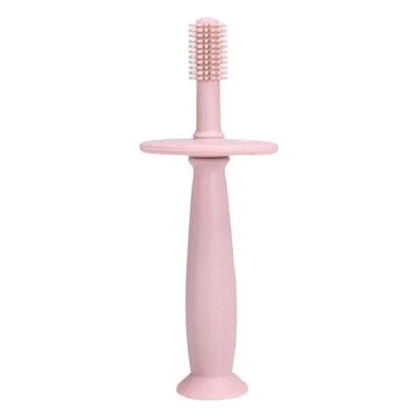Periuță de dinți din silicon pentru bebeluși – Fără BPA, 360°, cu barieră anti-înghițire și mâner ergonomic - Bebeboo - Totul pentru copii. Jucării, Hăinuțe, Perne, Mobilier, Textile
