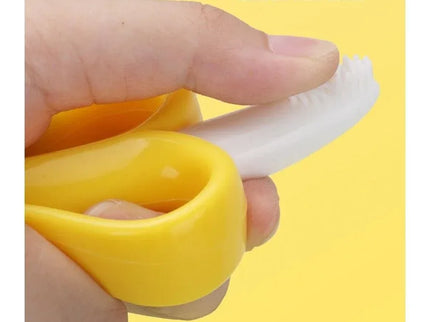 Jucărie de dentiție pentru bebeluși – Banană cu mânere, din silicon non-toxic, fără BPA - Bebeboo - Totul pentru copii. Jucării, Hăinuțe, Perne, Mobilier, Textile