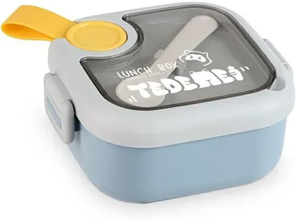 Caserolă pentru copii – Lunch Box 750 ml, cu două boluri, lingură și foarfecă, rezistentă la scurgeri - Bebeboo - Totul pentru copii. Jucării, Hăinuțe, Perne, Mobilier, Textile
