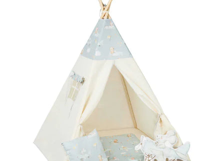 Cort teepee pentru copii, 110 cm x 110 cm - Mouselots - Bebeboo - Totul pentru copii. Jucării, Hăinuțe, Perne, Mobilier, Textile