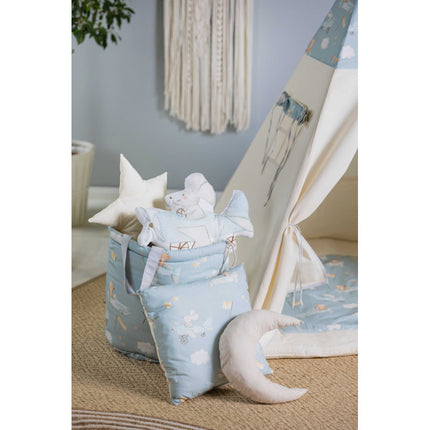 Cort teepee pentru copii, 110 cm x 110 cm - Mouselots