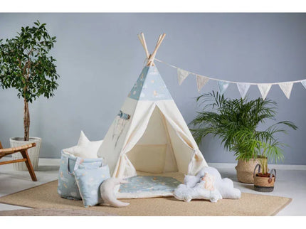 Cort teepee pentru copii, 110 cm x 110 cm - Mouselots - Bebeboo - Totul pentru copii. Jucării, Hăinuțe, Perne, Mobilier, Textile