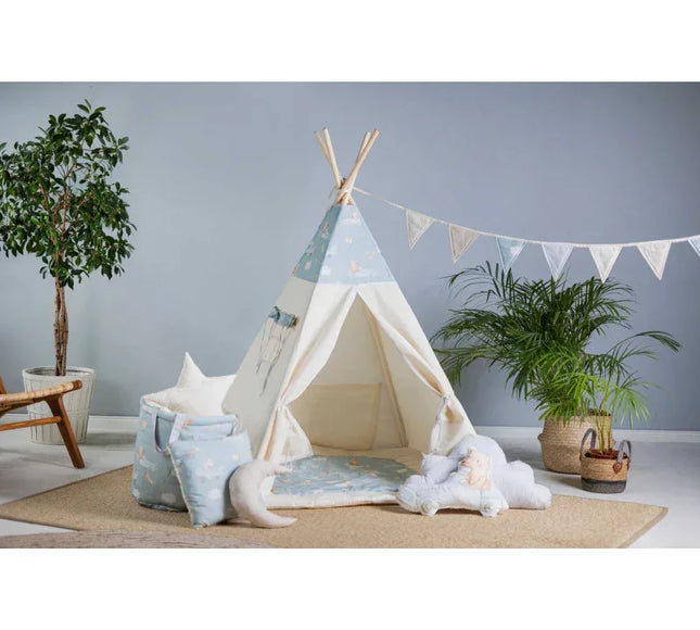 Cort teepee pentru copii, 110 cm x 110 cm - Mouselots - Bebeboo - Totul pentru copii. Jucării, Hăinuțe, Perne, Mobilier, Textile