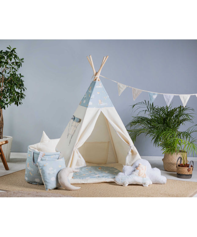 Cort teepee pentru copii, 110 cm x 110 cm - Mouselots