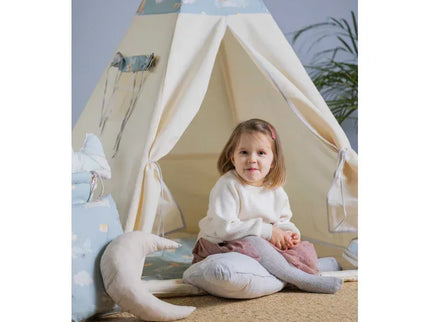 Cort teepee pentru copii, 110 cm x 110 cm - Mouselots - Bebeboo - Totul pentru copii. Jucării, Hăinuțe, Perne, Mobilier, Textile